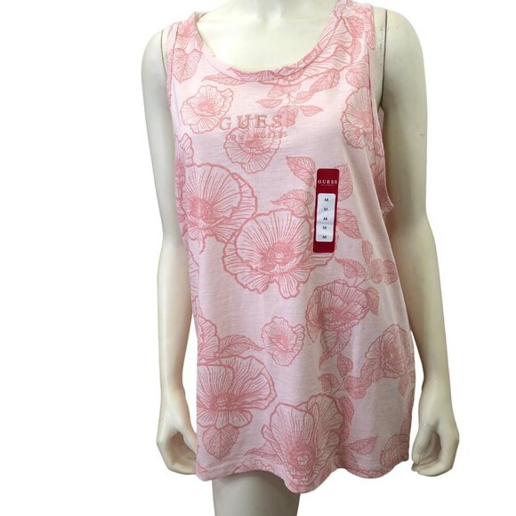 GUESS WOMEN FLORAL‎ TANK TOP NEW WITH TAG - Picture 1 of 6